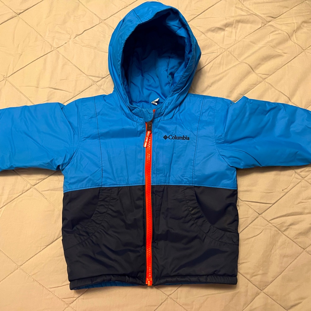 12 M Toddler Reversible Columbia Coat Jacket Parka